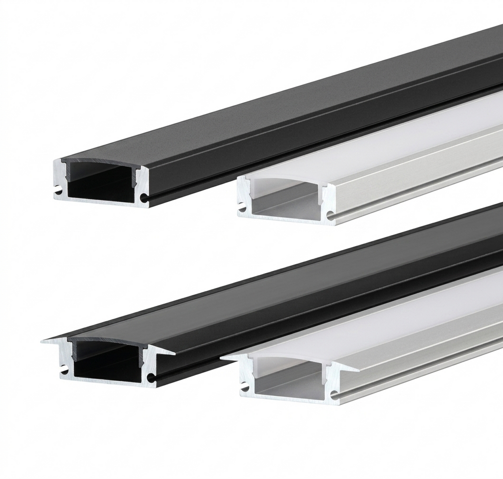 LED Lights - Black Aluminum Frame - Feet